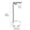 Linkidea Stainless Steel Razor Stand, Shaving Holder Weighted Acrylic Base, Compatible with Gillette ProGlide Power, Merkur 23C, Schick Hydro Sensitive (Silver) view 3