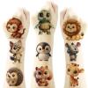 20pcs Funny Animal Temporary Tattoos for Kids, Cool Birthday Party Favors, Cute Decoration Sticker Gifts for Girl Boys Home Activity Class Prizes Carnival Christmas Rewards (Big Eyed Animals) view 1
