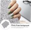 Gogogmee Foldable Diamond Nail Practice Mat Rhinestone Nail Tech Desk Cushion and Display with Full Design view 2