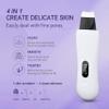 4-in-1 Professional Ultrasonic Skin Scrubber Face Spatula-Pore Cleaner, Blackhead Remover with 4 Modes for Facial Deep Cleansing view 2