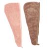 Garneck 2pcs Microfiber Hair Drying Caps Quick Absorbent Shower Wrap Towels for Women Soft Comfortable Elastic Band Fast Drying Hair Wrap view 1