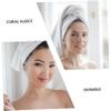 Garneck 2pcs Microfiber Hair Drying Caps Quick Absorbent Shower Wrap Towels for Women Soft Comfortable Elastic Band Fast Drying Hair Wrap view 4