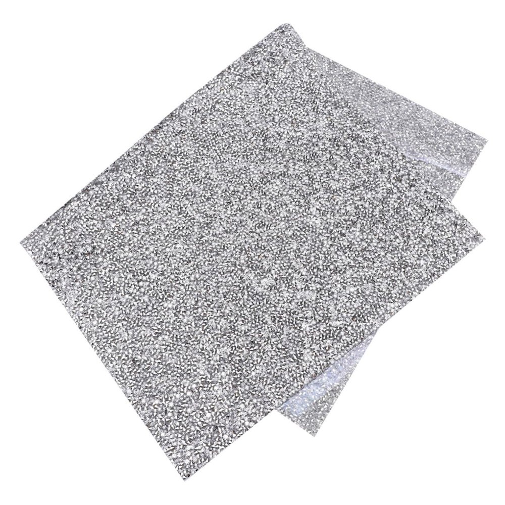 HAPINARY Foldable Shiny Nail Mat with Full Rhinestone Nail Art Desktop Cushion for Manicure Training and Display Protective Table Mat for Techs