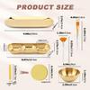 23 Pcs Esthetician Supplies for Facials Set, Gold Mixing Bowls Small Serving Tray Face Mask Applicator Brushes Tools, Facial Sponge Compressed for Mask DIY view 2