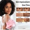 Afro Scrubber African Net Sponge - 2 Pieces Authentic African Wash Cloths - Exfoliating Body Sponges for Showering Forest & BabyPink - Back Scrub Exfoliator Shower Loofah for Body Bath Accessories view 3