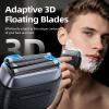 Electric Razor for Men: Foil Shaver with 3D Floating Blades - IPX7 Waterproof Electric Shavers for Men Face, USB-C Fast Charge & Travel Lock, Compact Face Shaver for Men view 3