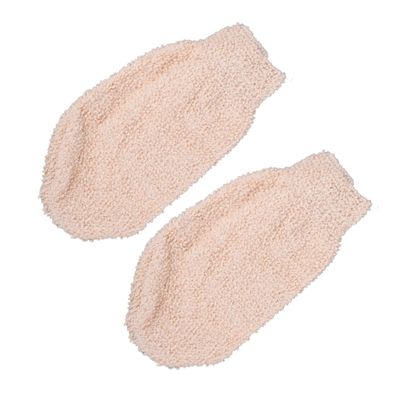 FOMIYES 2pcs Bathing Gloves Exfoliating Body Scrub Gloves for Shower Back Scrubber for Arms Legs Chest with Strong Decontamination and Machine Washable Design