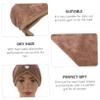 Cabilock 2pcs Microfiber Hair Drying Caps Absorbent Breathable Hair Wrap Towels for Shower Makeup Spa Use Comfortable Thick Coral Fleece view 2