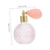 BESTYASH Pink Glass Perfume Bottle 100ml with Short Sprayer, Star Pattern view 2