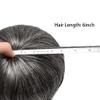 FACE MIRACLE French Lace Toupee for Men Thin Skin Around Mens Human Hair Replacement System Bleached Knots Mens Toupee Hairpieces 6X9#1B65#1B Off Black+65% Grey view 3
