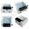 Acrylic Massage Footbath Deep Foot Bath Spa with Massage Acrylic Pedicure Sink Used in Beauty Salons and Nail Salons Salon Acrylic Pedicure Bowl with Water Pump and 60PCS foot bath bags White-Set1 view 2