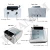Acrylic Massage Footbath Deep Foot Bath Spa with Massage Acrylic Pedicure Sink Used in Beauty Salons and Nail Salons Salon Acrylic Pedicure Bowl with Water Pump and 60PCS foot bath bags White-Set1 view 3