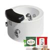 Acrylic Massage Footbath Deep Foot Bath Spa with Massage Acrylic Pedicure Sink Used in Beauty Salons and Nail Salons Salon Acrylic Pedicure Bowl with Water Pump and 60PCS foot bath bags White-Set2 view 1