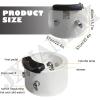 Acrylic Massage Footbath Deep Foot Bath Spa with Massage Acrylic Pedicure Sink Used in Beauty Salons and Nail Salons Salon Acrylic Pedicure Bowl with Water Pump and 60PCS foot bath bags White-Set2 view 4