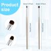 2Pcs Mini Smudge Brush, Eye Makeup Brushes Thin Makeup Brushes for Precision Eyeshadow and Brow, Eyeliner Smudge Brush for Eyeliner Eyeshadow Liquid Concealer Gel view 2