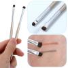 2Pcs Mini Smudge Brush, Eye Makeup Brushes Thin Makeup Brushes for Precision Eyeshadow and Brow, Eyeliner Smudge Brush for Eyeliner Eyeshadow Liquid Concealer Gel view 4