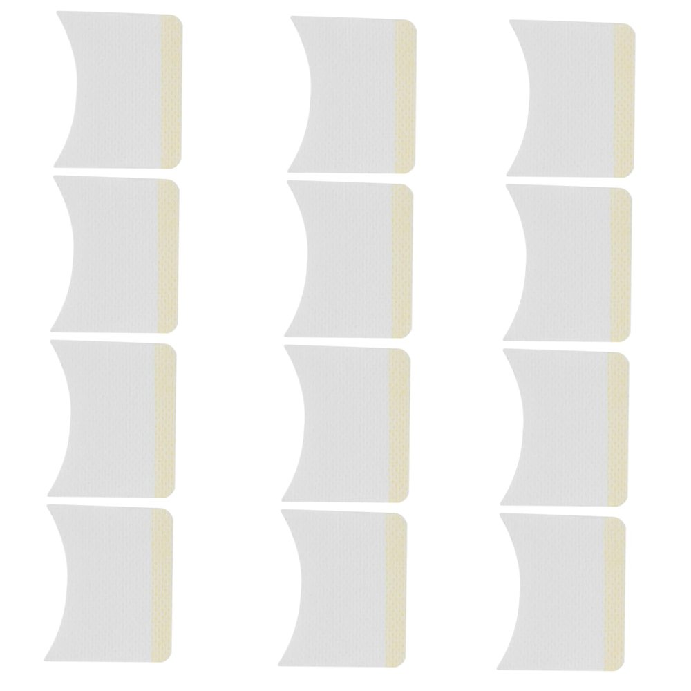 FIXOSHEE 160Pcs Eyelash Removal Pads Arc Shaped Lightweight Makeup Remover Cushions for Women Home and Salon Use Eyelash Cleaning Patches Portable Beauty Accessory