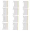FIXOSHEE 160Pcs Eyelash Removal Pads Arc Shaped Lightweight Makeup Remover Cushions for Women Home and Salon Use Eyelash Cleaning Patches Portable Beauty Accessory view 1