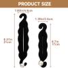 CTEAKOP 2 Pcs Black Hair Bun Maker, Pearl Bun Makers for Women's Hair, Lazy Bun Holders for Women's Hair, Thin Wavy Long Curly Straight Hair view 2