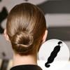 CTEAKOP 2 Pcs Black Hair Bun Maker, Pearl Bun Makers for Women's Hair, Lazy Bun Holders for Women's Hair, Thin Wavy Long Curly Straight Hair view 3