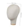 Healeved Jewelry Mannequin Head Model with Burlap for Displaying Wigs Hats Scarves Sunglasses Lightweight and Stable Stand for Salon and Home Use view 2
