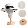 Healeved Jewelry Mannequin Head Model with Burlap for Displaying Wigs Hats Scarves Sunglasses Lightweight and Stable Stand for Salon and Home Use view 3