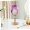 Healeved Jewelry Mannequin Head Model with Burlap for Displaying Wigs Hats Scarves Sunglasses Lightweight and Stable Stand for Salon and Home Use view 4
