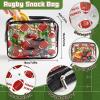 12Set Football Snack Bags Accessories for Team Gifts Snack Candy PVC Pouch Clear Football Goodies Bags with Zipper Waterproof Footballs Party Favors Pouch for Team Birthday Party Gifts Sport Supplies view 2