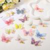 24Pcs Tulle Butterfly Hair Clips Glitter Rhinestone Butterfly Clips Y2K Hair Barrettes Fairy Cute Hair Accessories for Women Girls (Multicolor) view 3