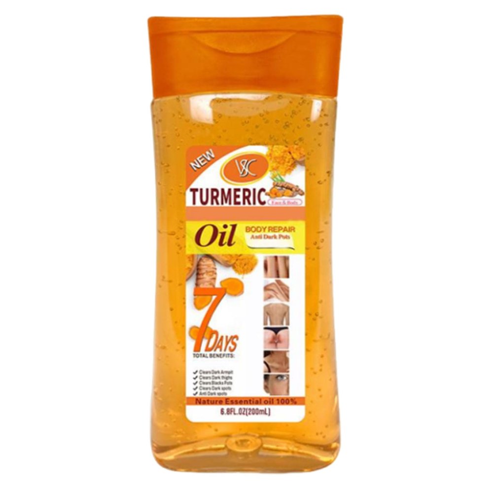 Turmeric Gel Massage Oil 200 Ml, Spa Massage Oil, Used for Joints, Legs, Hands and Back, Suitable for All Skin Types, with A Fragrant Turmeric,Both Men and Women