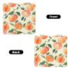 Travel Makeup Mirror for Purses Double-Sided 1X/2X Magnifying PU Leather Small Hand Pocket Mirrors Peach Mini Cosmetic Mirror Compact Vanity Mirrors for Women view 2