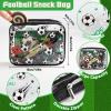 12Set Soccer Snack Bags Accessories for Team Gifts Snack Candy PVC Pouch Clear Soccer Goodies Bags with Zipper Waterproof Soccers Party Favors Pouch for Team Birthday Party Gifts Sport Supplies view 2