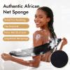 African Net Sponge 5-Piece exfoliating Scrub is Suitable for All Skin Types,Bath Sponge for The face and Body, Durable and Gently Exfoliation view 2