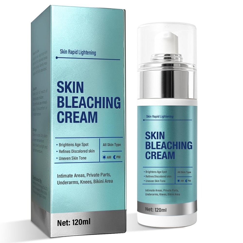 Skin Bleaching Cream-for Intimate Areas & Body, Skin Care Lightening Cream-for Private Parts, Underarms, Knees, Elbows, Inner Thighs, Bikini Areas, Dark Spot Remover for Face(4.0 Fl Oz)