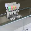 12-Bottle Manual Perfume Dispenser, Manual Liquid Filling Machine Transfer Tools Kit with 12 Scent Testing Cups, Adjustable Pumps, Desktop Liquid Filler for Studio Salon Bar Stores view 3