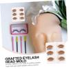 6 Pairs Silicone Eyelids, Removable Realistic Mannequin view 4