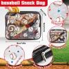 12Set Baseball Snack Bags Accessories for Team Gifts Snack Candy PVC Pouch Clear Baseball Goodies Bags with Zipper Waterproof Baseballs Party Favors Pouch for Team Birthday Party Gifts Sport Supplies view 2