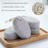 Natural Foot Pumice Stone for Feet 2 Pack, Pumice Stone for Feet and Hands Feet Hard Skin Remover, Foot Scrubber for Dead Skin Removal for Hanging in Shower view 3