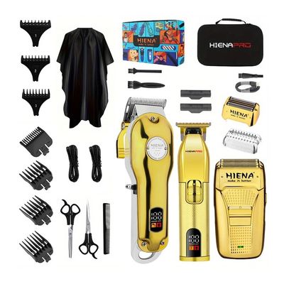 3-Piece Electric Haircut Tool Set, USB Charging high-Performance Hair Clipper, Sharp and Rapid Pruning,Men's Electric Razor