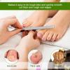 2Pcs Thick Toenail File for Men Stainless Steel Naill Files Toe File for Thick Nails Heavy Duty Toe Nails Filer Metal Toenail Files for Men Women, Manicure Pedicure Tool, 7 Long view 4