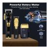 High-Power Professional Electric Hair Clipper Three-Piece Set, USB Charging Hair Clipper, Sharp Trimmer, 10,000 RPM Men's Razor(HI-Q4gold) view 2