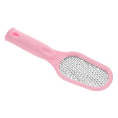 WOONEKY Stainless Steel Foot File Callus Remover Manual Foot Scraper for Dead Skin Removal for Men Women Elderly Safe Pedicure Tool with Advanced Grinding Technology Pink
