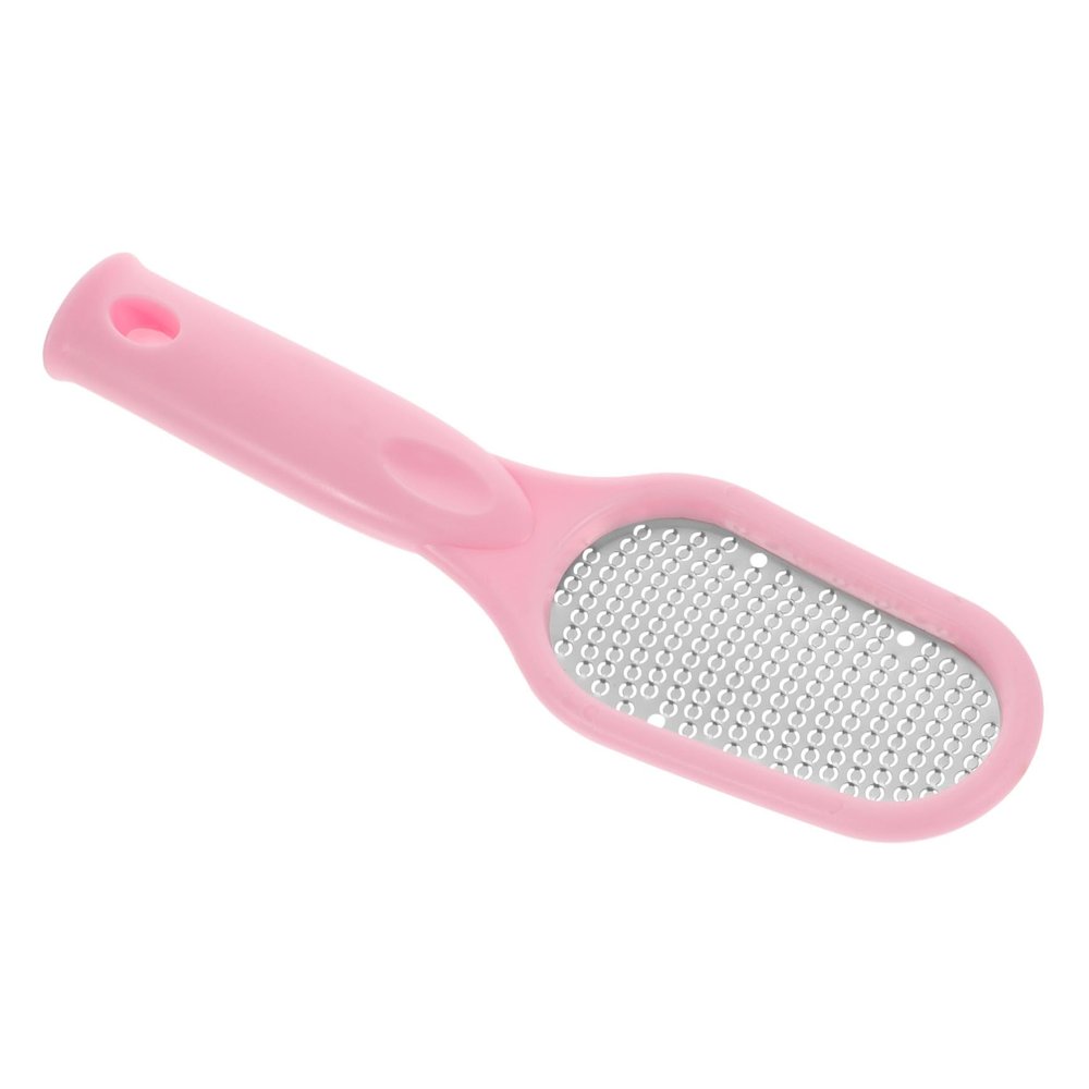 WOONEKY Stainless Steel Foot File Callus Remover Manual Foot Scraper for Dead Skin Removal for Men Women Elderly Safe Pedicure Tool with Advanced Grinding Technology Pink