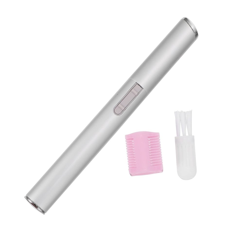 Beavorty Multifunctional Electric Eyebrow Trimmer Facial Hair Remover Lightweight Portable Personal Care Tool for Women Silver