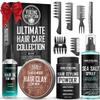 Viking Revolution Ultimate Hair Care Collection - Styling Hair Kit Includes Sea Salt Spray (8.8fl oz), Texture Powder (1oz), HairClay (2 oz), Comb Set (6 Pieces) and Oil (1.7fl oz) - Men Gifts view 1