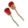 2PCS Rose Shape Nail Brush Set, Thickened Die Cast ABS Material, Ergonomic Handle for Precise Nail Cleaning, Rose Flower Design Adds Elegance to Your Beauty Routine view 4
