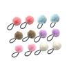 ELAYARD 12 Pcs Fluffy Ball Hair Tie with Elastic Ponytail Holders for Soft Faux Fur Ball Hair Bands in White Pink Sky Blue Khaki Light Purple and Watermelon Red for Styling and Decoration view 1