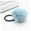 ELAYARD 12 Pcs Fluffy Ball Hair Tie with Elastic Ponytail Holders for Soft Faux Fur Ball Hair Bands in White Pink Sky Blue Khaki Light Purple and Watermelon Red for Styling and Decoration view 2