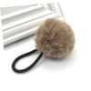 ELAYARD 12 Pcs Fluffy Ball Hair Tie with Elastic Ponytail Holders for Soft Faux Fur Ball Hair Bands in White Pink Sky Blue Khaki Light Purple and Watermelon Red for Styling and Decoration view 3