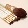15 White Makeup Brushes Synthetic Fiber Eye Shadow Powder Set Mixed Eyelashes Eyebrows view 3